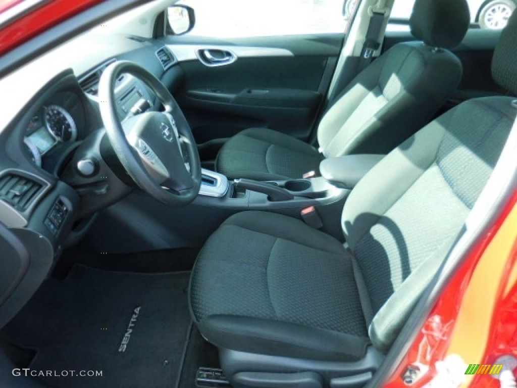 2014 Sentra S - Red Brick / Charcoal photo #4