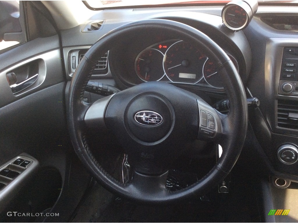 2008 Impreza WRX Wagon - Lightning Red / Carbon Black photo #16