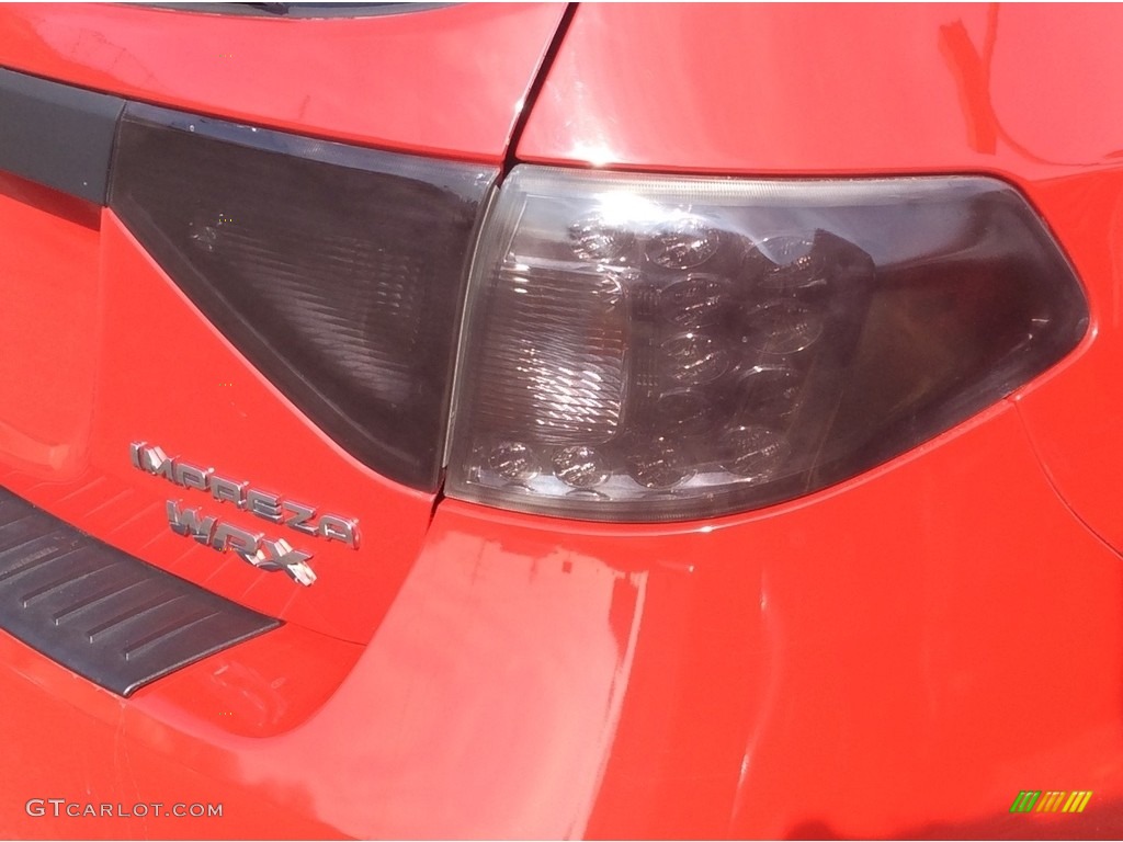 2008 Impreza WRX Wagon - Lightning Red / Carbon Black photo #21