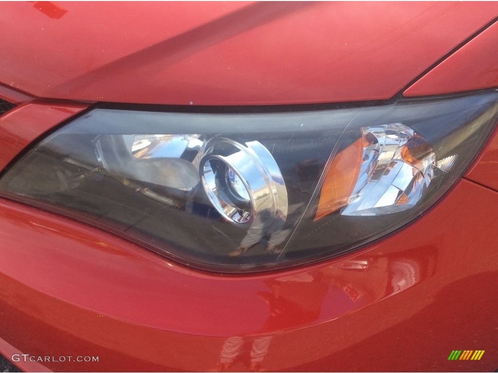 2008 Impreza WRX Wagon - Lightning Red / Carbon Black photo #29