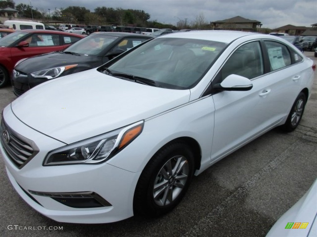 Quartz White Pearl 2016 Hyundai Sonata Eco Exterior Photo #111364411