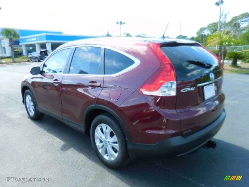 2014 CR-V EX-L - Basque Red Pearl II / Gray photo #3