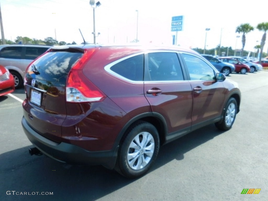 2014 CR-V EX-L - Basque Red Pearl II / Gray photo #9