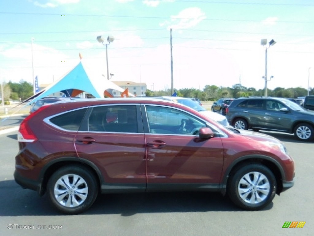 2014 CR-V EX-L - Basque Red Pearl II / Gray photo #10