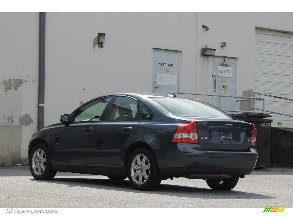 2007 S40 2.4i - Barents Blue Metallic / Off-Black photo #6