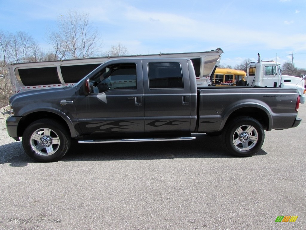 2006 F250 Super Duty Harley Davidson Crew Cab 4x4 - Dark Shadow Gray Metallic / Black photo #1