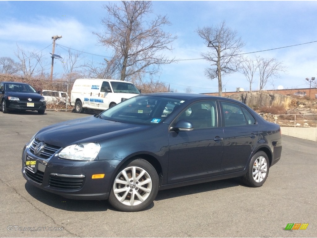 2010 Jetta Limited Edition Sedan - Blue Graphite Metallic / Titan Black photo #1