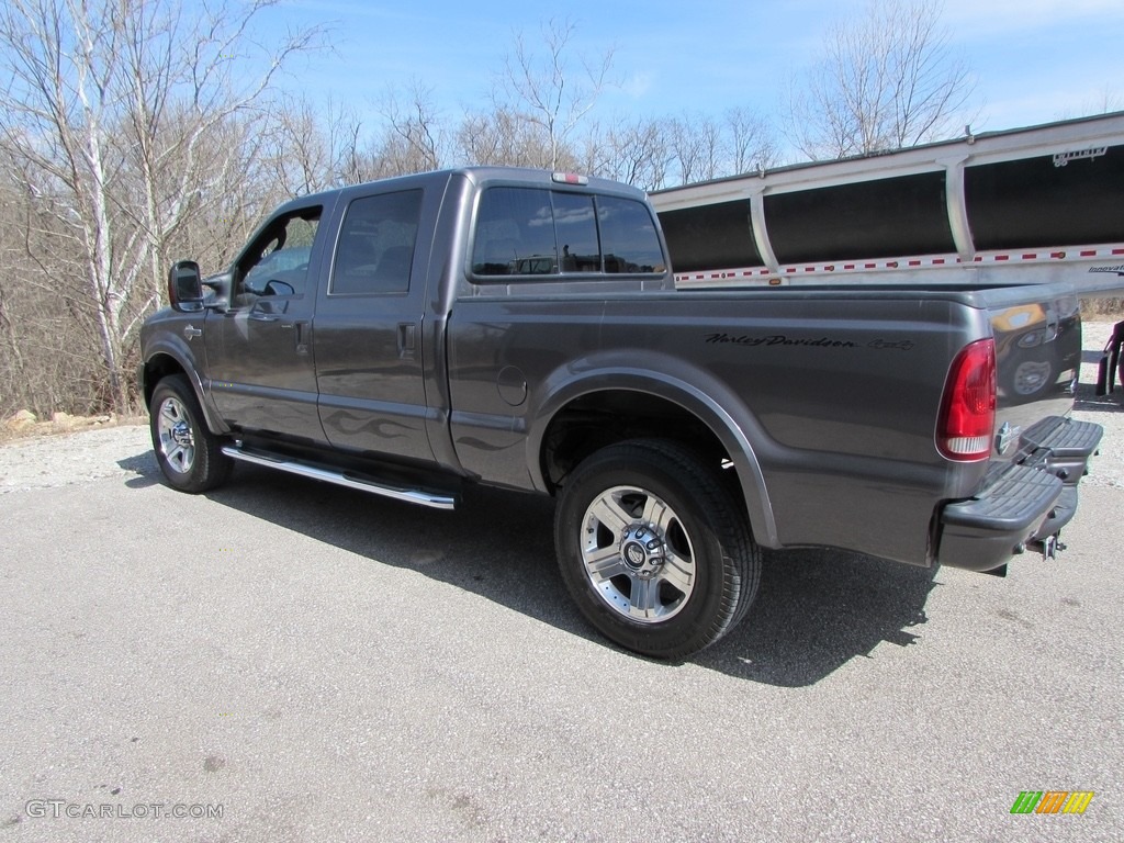 2006 F250 Super Duty Harley Davidson Crew Cab 4x4 - Dark Shadow Gray Metallic / Black photo #5