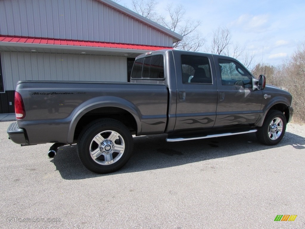 2006 F250 Super Duty Harley Davidson Crew Cab 4x4 - Dark Shadow Gray Metallic / Black photo #6