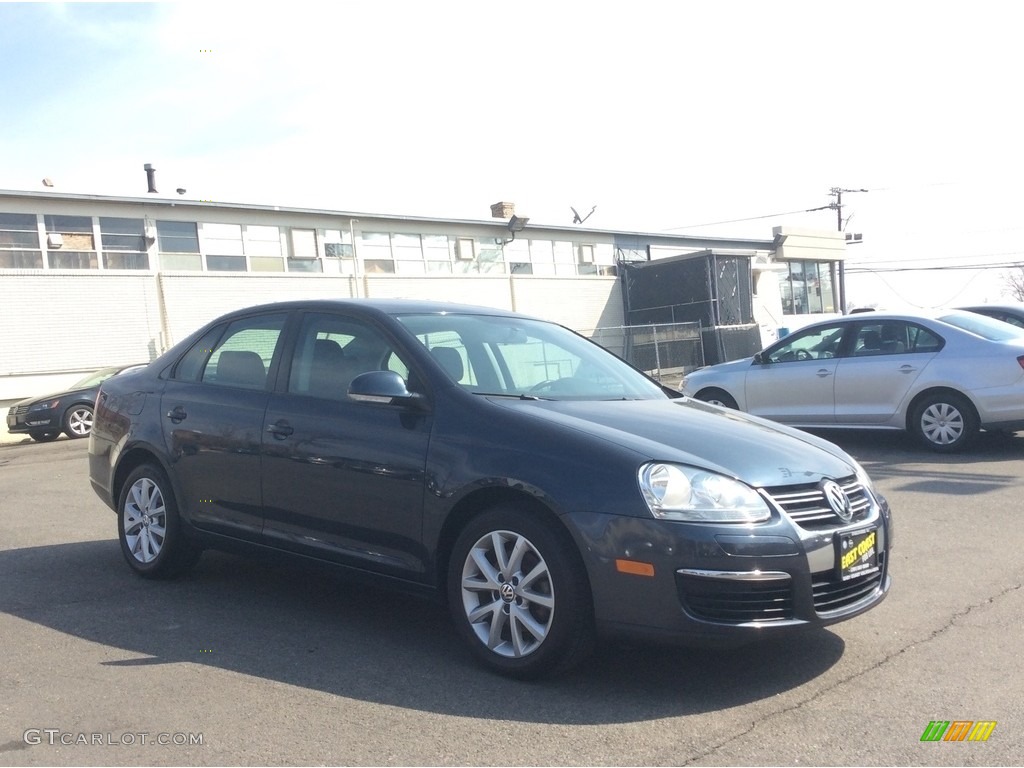 2010 Jetta Limited Edition Sedan - Blue Graphite Metallic / Titan Black photo #3