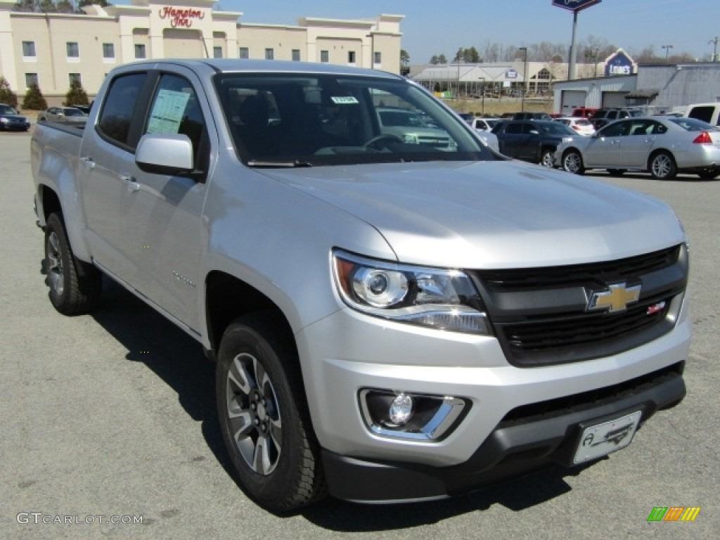2016 Silver Ice Metallic Chevrolet Colorado Z71 Crew Cab 4x4