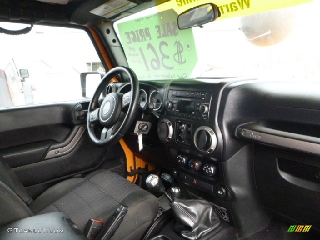 2012 Wrangler Unlimited Sport 4x4 - Dozer Yellow / Black photo #10