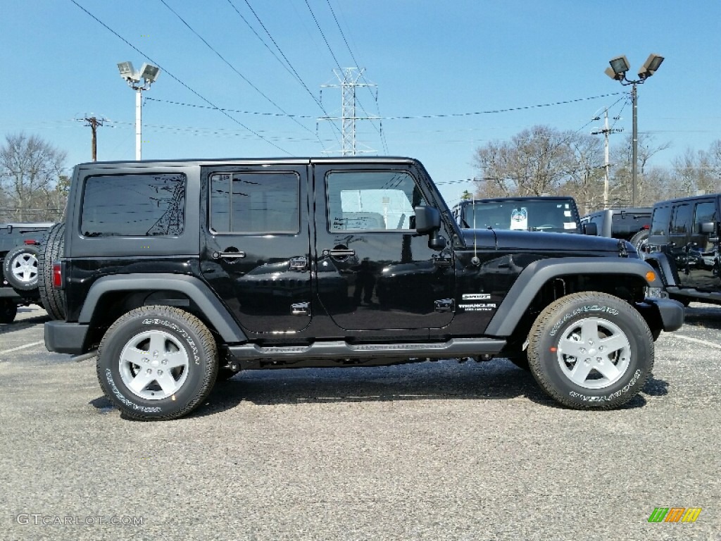 2016 Wrangler Unlimited Sport 4x4 - Black / Black photo #3