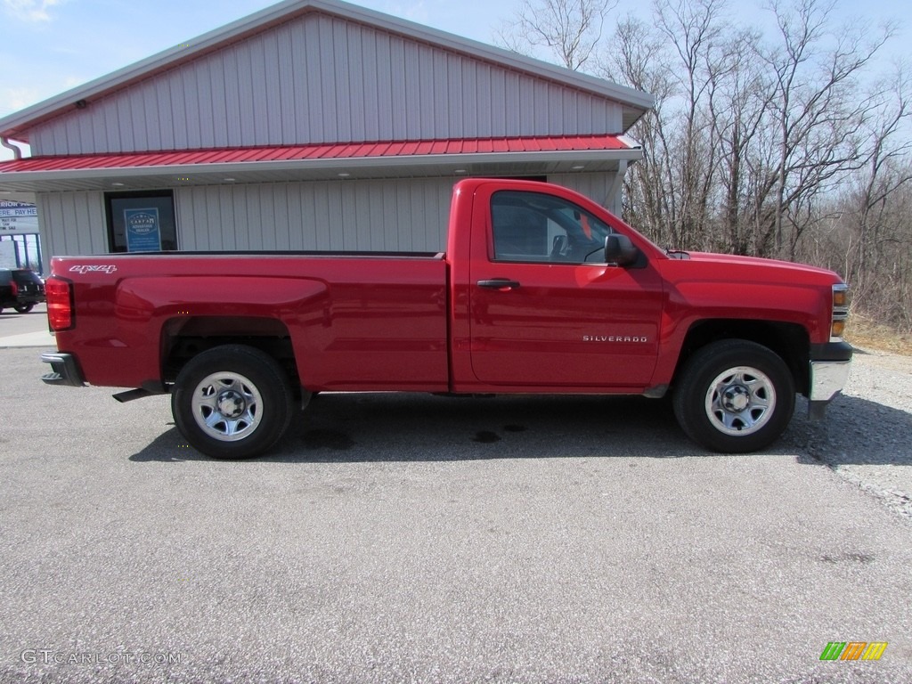 2014 Silverado 1500 WT Regular Cab 4x4 - Victory Red / Jet Black/Dark Ash photo #2