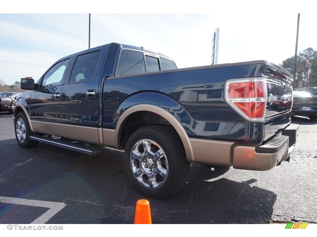 2013 F150 King Ranch SuperCrew - Blue Jeans Metallic / Platinum Unique Pecan Leather photo #5