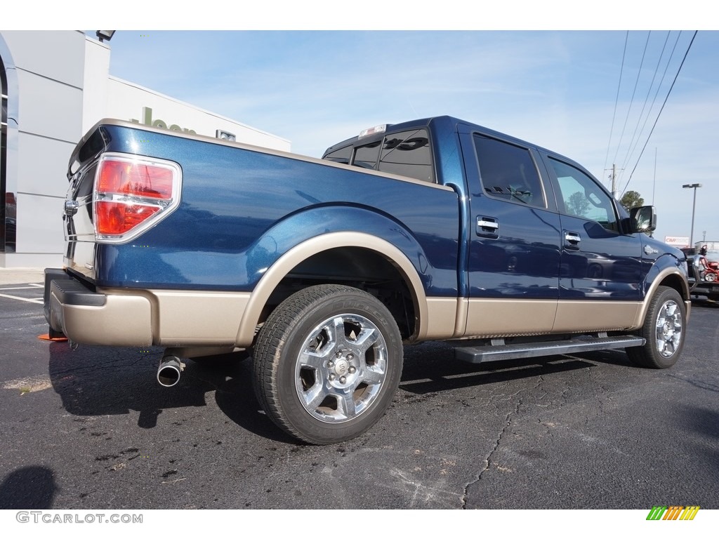 2013 F150 King Ranch SuperCrew - Blue Jeans Metallic / Platinum Unique Pecan Leather photo #7