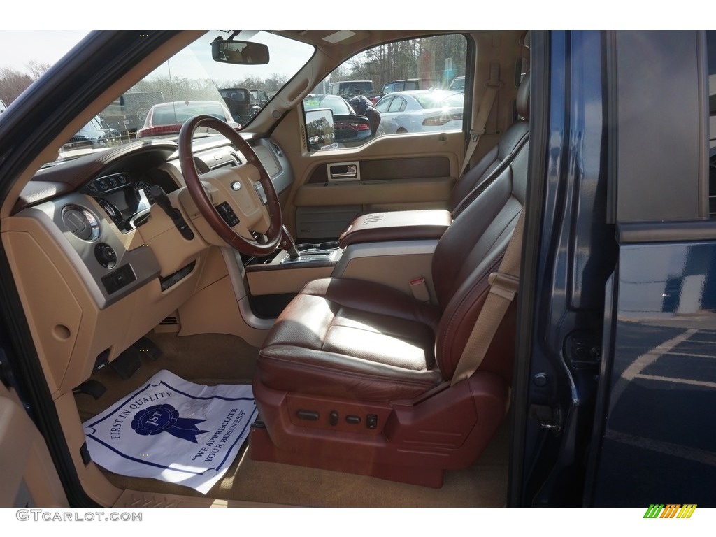 2013 F150 King Ranch SuperCrew - Blue Jeans Metallic / Platinum Unique Pecan Leather photo #9