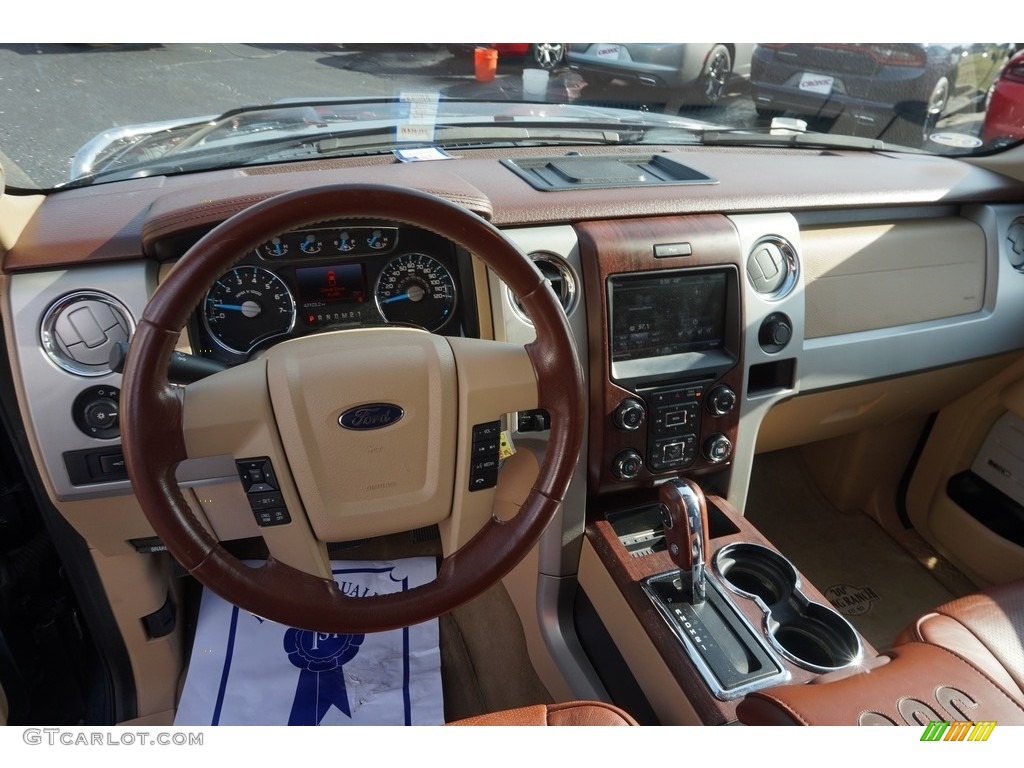 2013 F150 King Ranch SuperCrew - Blue Jeans Metallic / Platinum Unique Pecan Leather photo #10