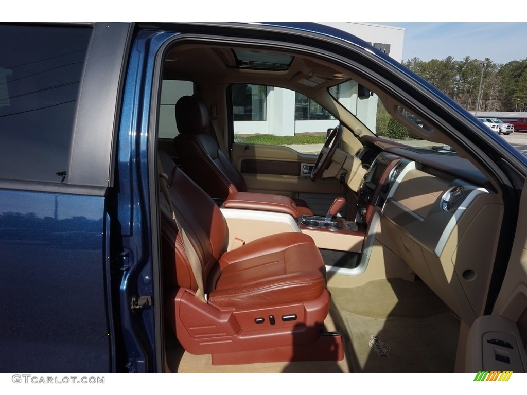 2013 F150 King Ranch SuperCrew - Blue Jeans Metallic / Platinum Unique Pecan Leather photo #19