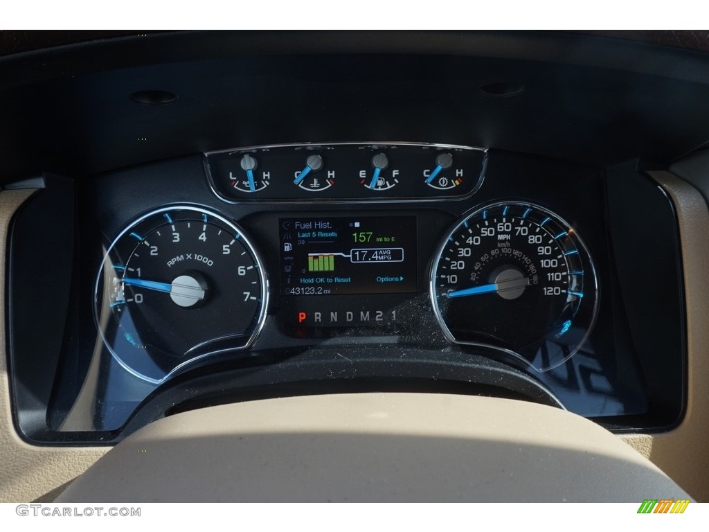 2013 F150 King Ranch SuperCrew - Blue Jeans Metallic / Platinum Unique Pecan Leather photo #22