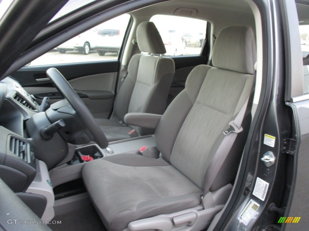 2013 CR-V LX AWD - Polished Metal Metallic / Gray photo #7