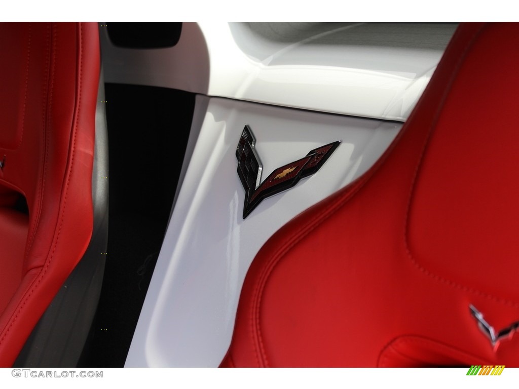 2015 Corvette Stingray Convertible Z51 - Arctic White / Adrenaline Red photo #60