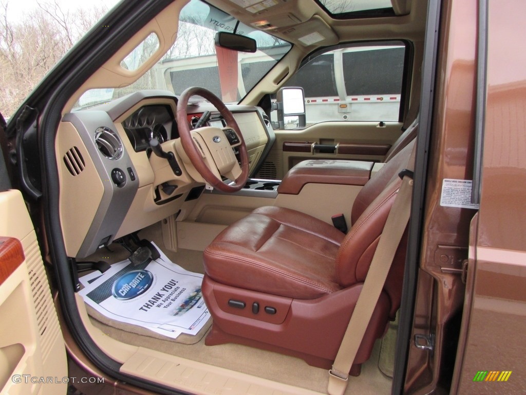 2011 F350 Super Duty King Ranch Crew Cab 4x4 - Golden Bronze Metallic / Adobe photo #27