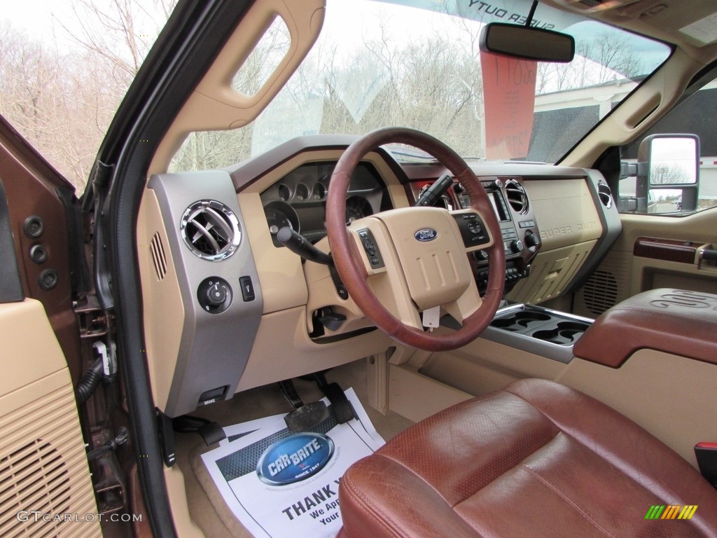 2011 F350 Super Duty King Ranch Crew Cab 4x4 - Golden Bronze Metallic / Adobe photo #28