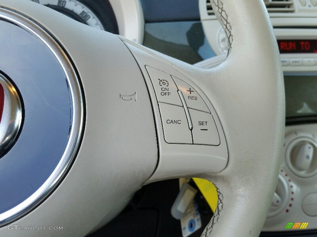 2013 500 c cabrio Pop - Verde Oliva (Olive Green) / Marrone/Avorio (Brown/Ivory) photo #11