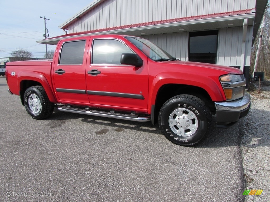2006 Colorado LT Crew Cab 4x4 - Victory Red / Very Dark Pewter photo #7