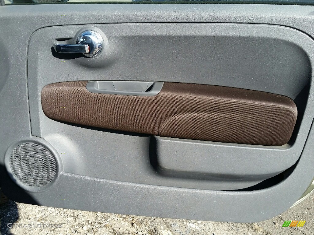 2013 500 c cabrio Pop - Verde Oliva (Olive Green) / Marrone/Avorio (Brown/Ivory) photo #17