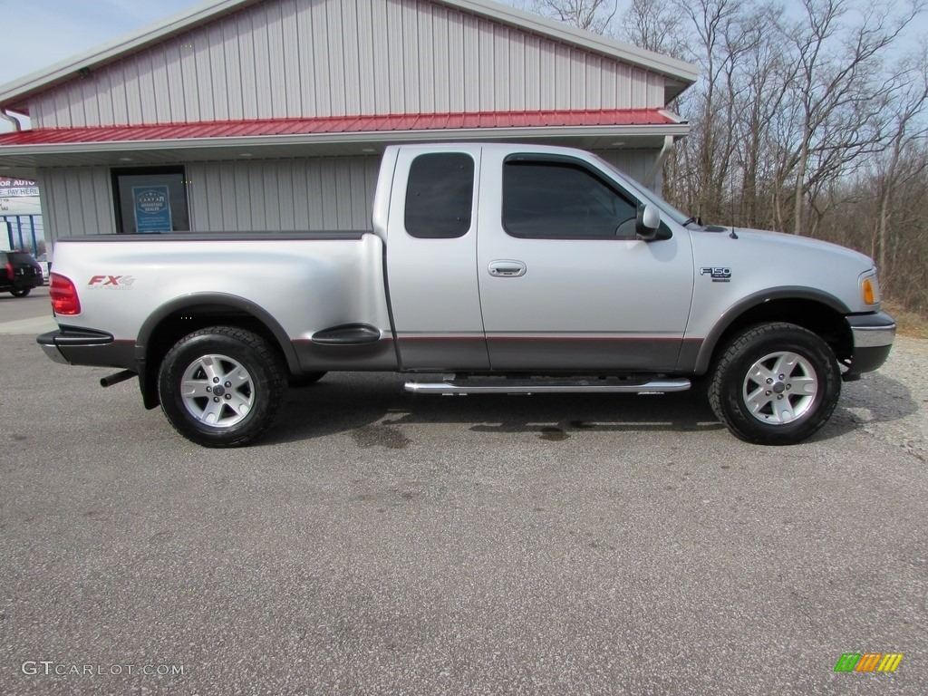 2003 F150 XLT SuperCab 4x4 - Silver Metallic / Dark Graphite Grey photo #2