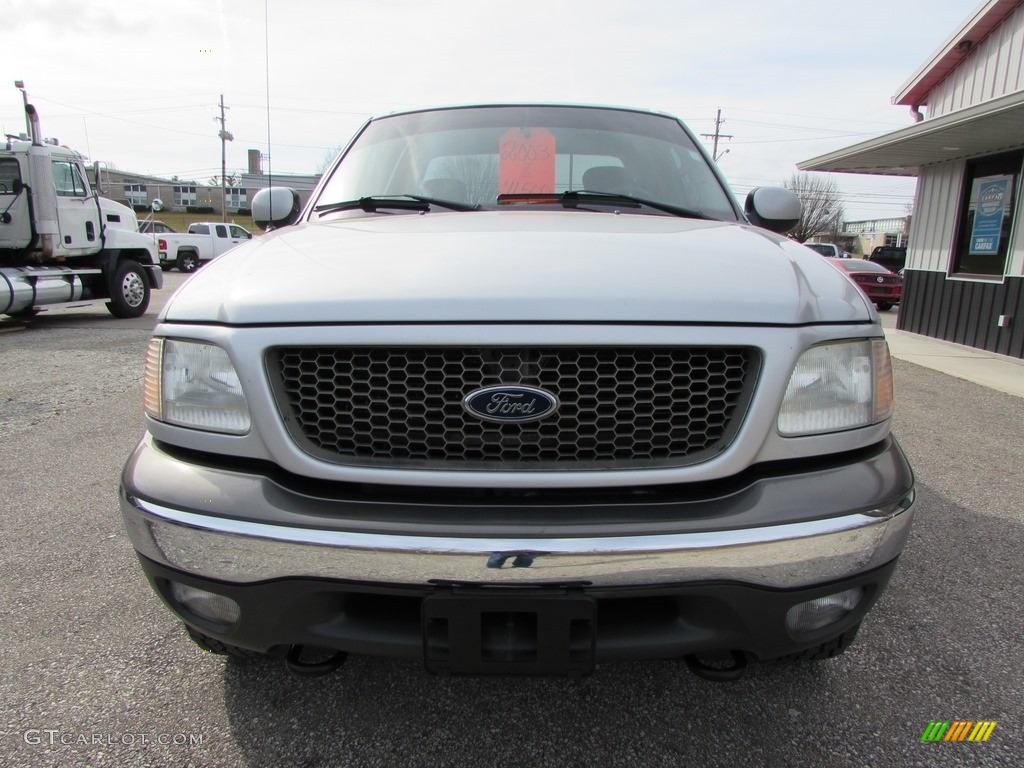 2003 F150 XLT SuperCab 4x4 - Silver Metallic / Dark Graphite Grey photo #3