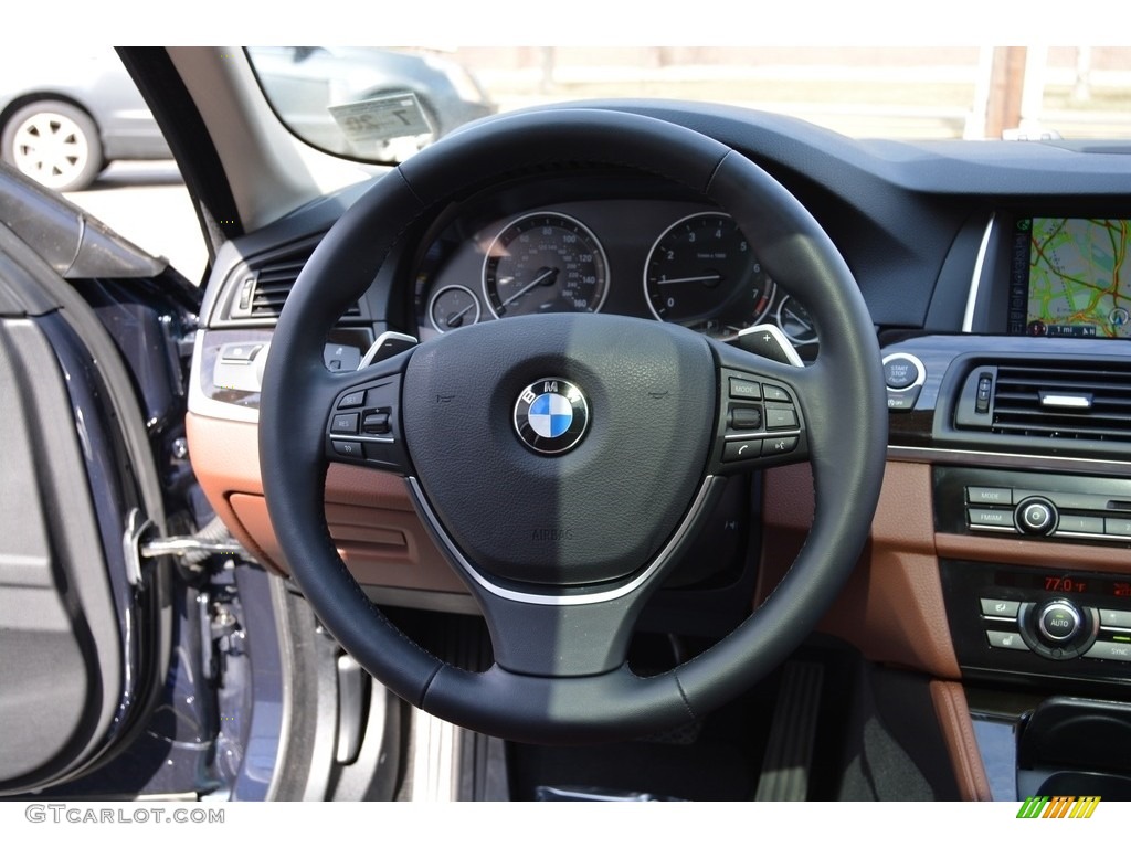 2016 5 Series 528i xDrive Sedan - Imperial Blue Metallic / Cinnamon Brown photo #17