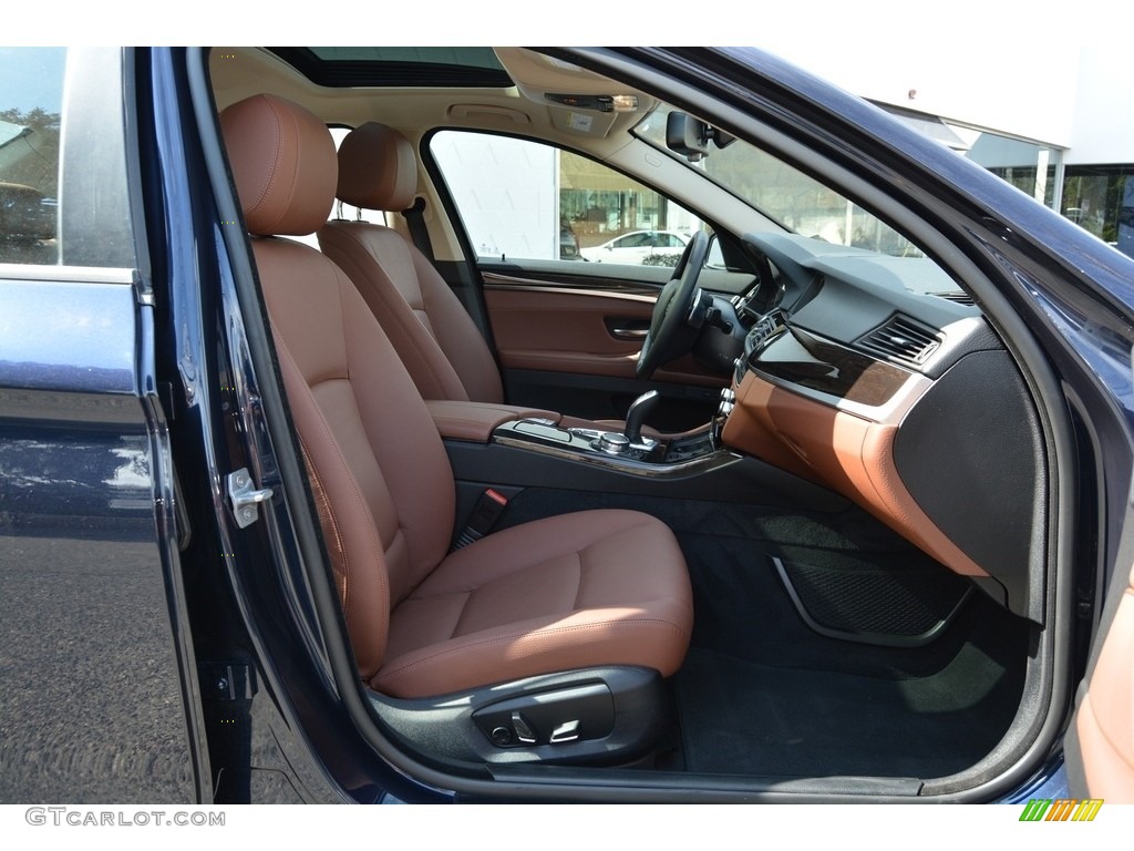 2016 5 Series 528i xDrive Sedan - Imperial Blue Metallic / Cinnamon Brown photo #27