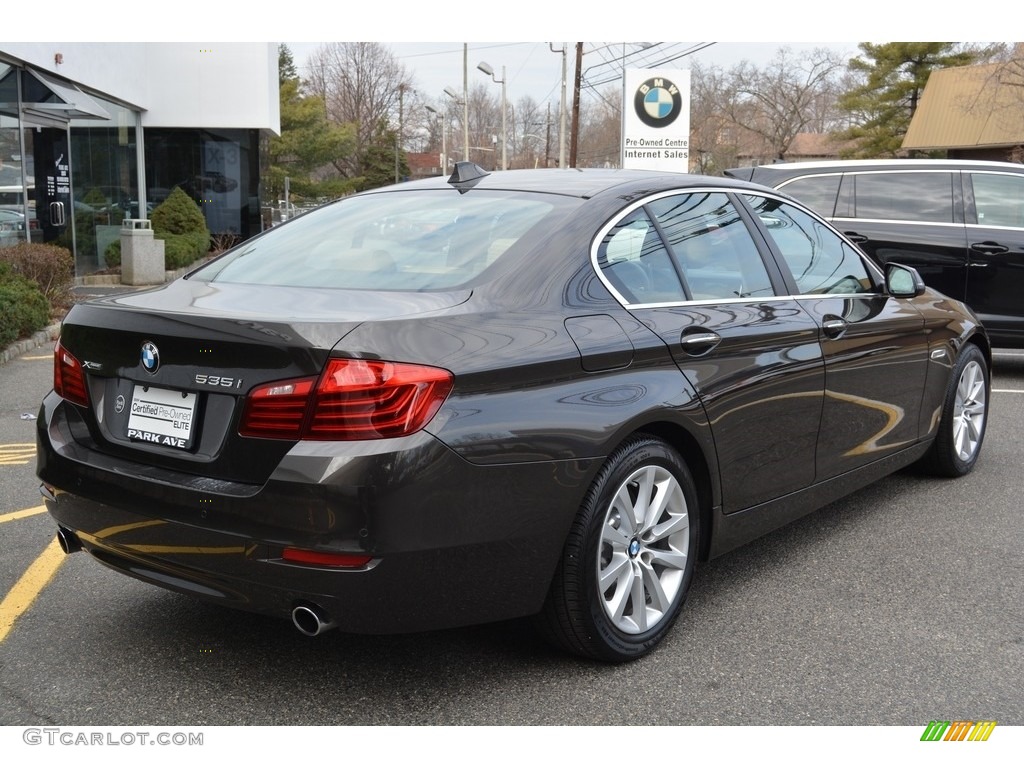 2016 5 Series 535i xDrive Sedan - Jotoba Brown Metallic / Venetian Beige/Black photo #3