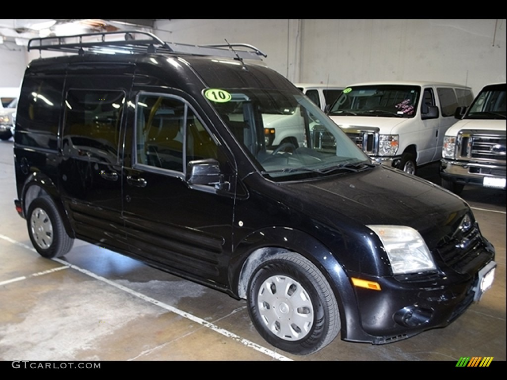2010 Transit Connect XL Passenger Wagon - Frozen White / Dark Gray photo #1