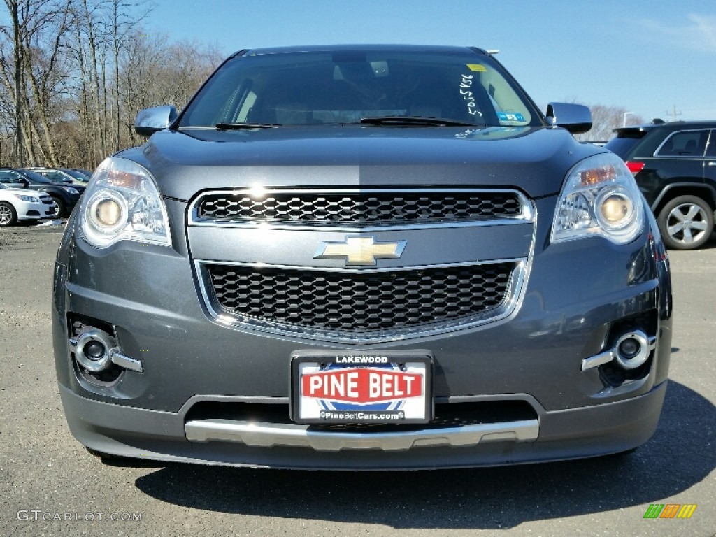 2010 Equinox LTZ AWD - Cyber Gray Metallic / Jet Black/Brownstone photo #2