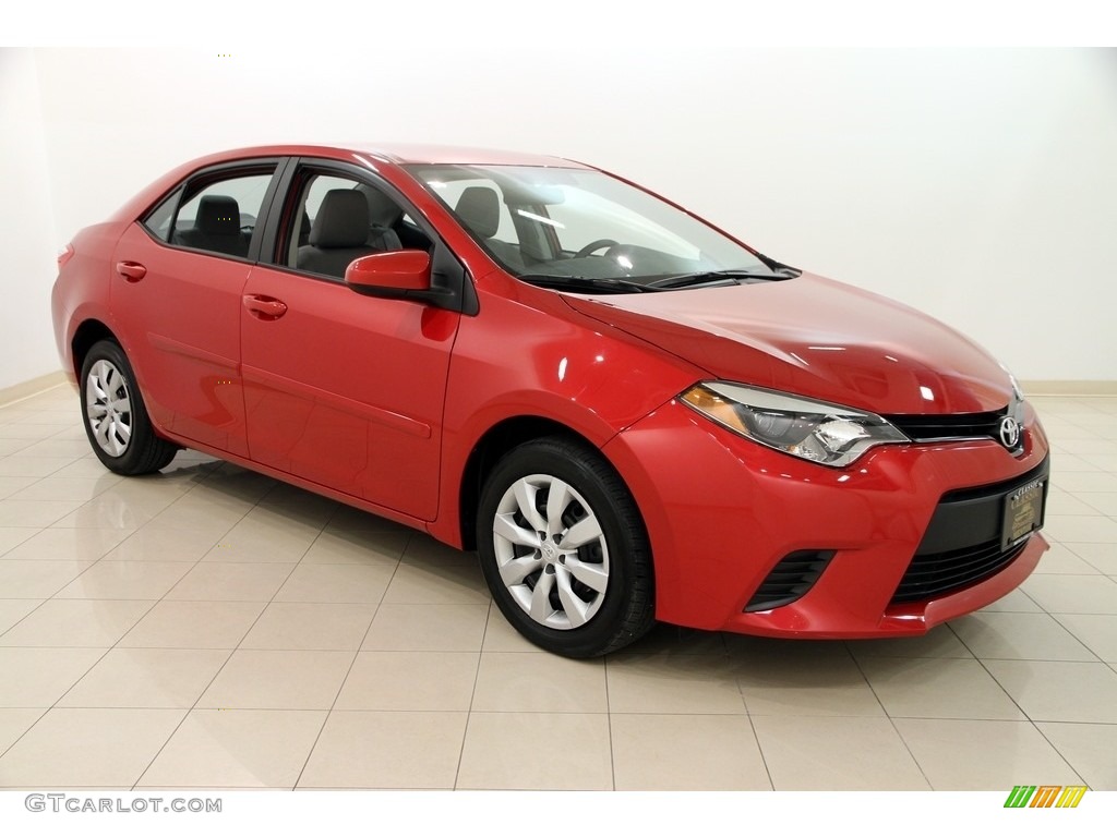 2014 Corolla LE - Barcelona Red Metallic / Ash photo #1