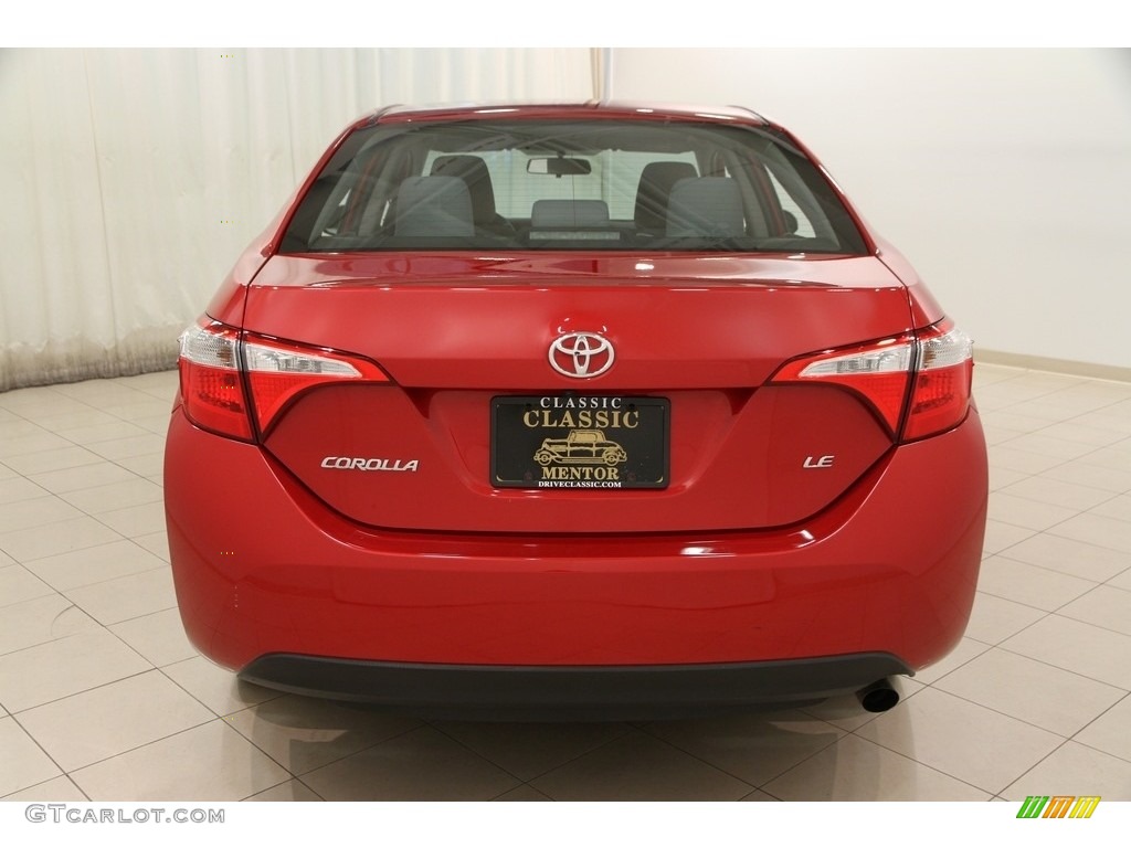 2014 Corolla LE - Barcelona Red Metallic / Ash photo #15