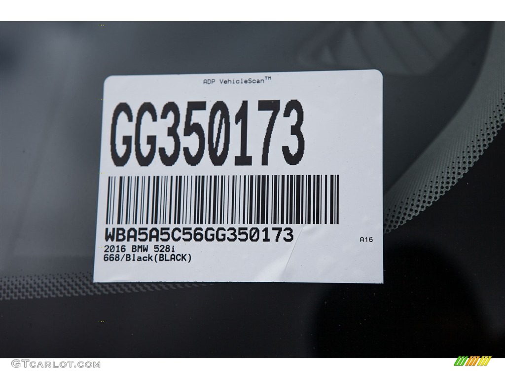 2016 5 Series 528i Sedan - Jet Black / Black photo #8