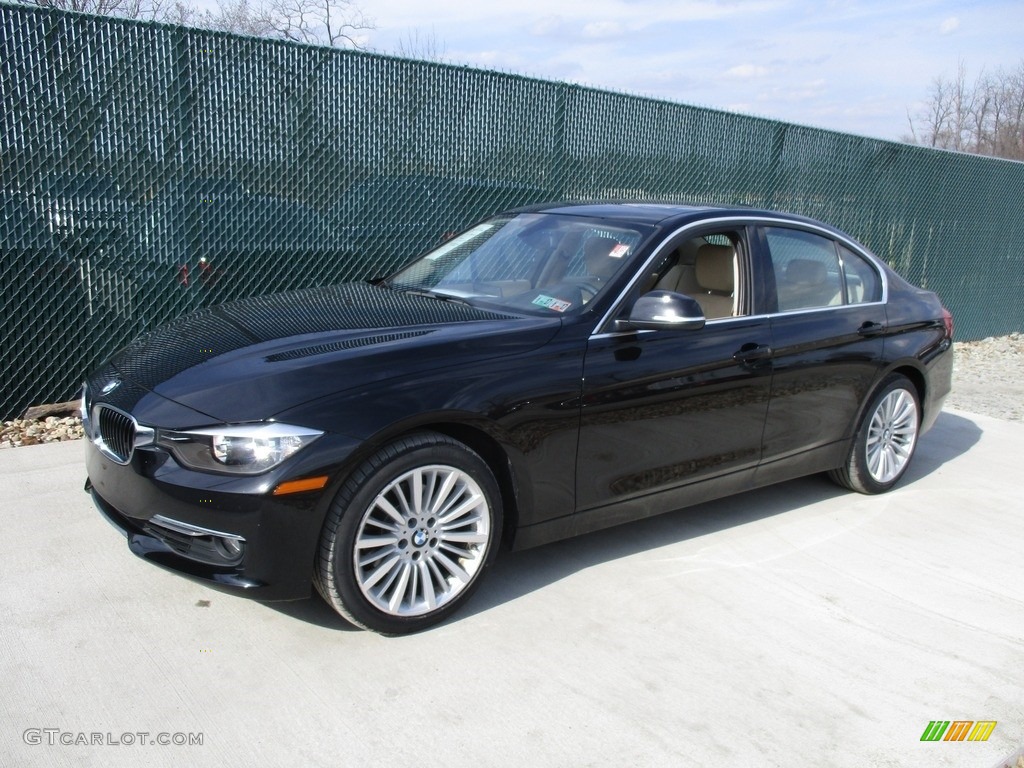 2013 3 Series 328i xDrive Sedan - Jet Black / Venetian Beige photo #8