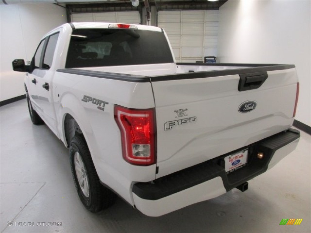 2016 F150 XL SuperCrew 4x4 - Oxford White / Medium Earth Gray photo #8