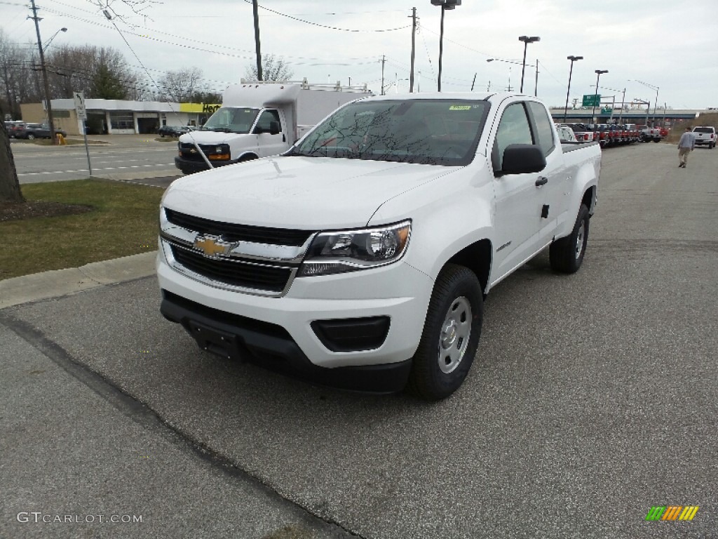 Summit White 2016 Chevrolet Colorado WT Extended Cab Exterior Photo #111390637