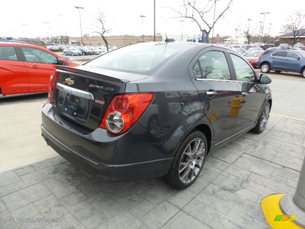 Nightfall Gray Metallic 2016 Chevrolet Sonic LTZ Sedan Exterior Photo #111391570