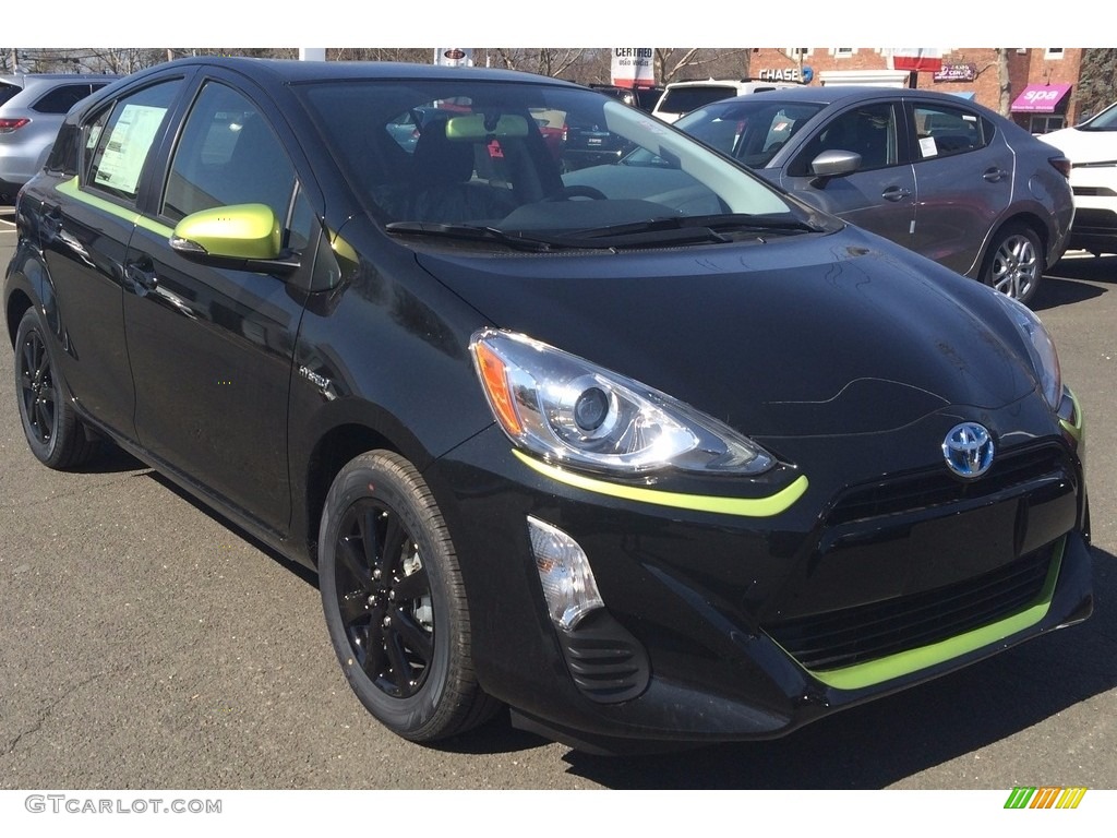 2016 Prius c Special Edition - Black Sand Pearl / Black photo #1