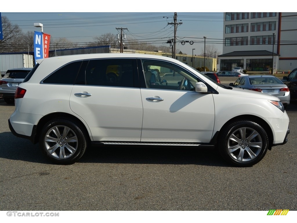 2013 MDX SH-AWD Advance - Aspen White Pearl / Parchment photo #2
