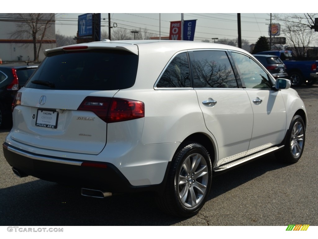 2013 MDX SH-AWD Advance - Aspen White Pearl / Parchment photo #3