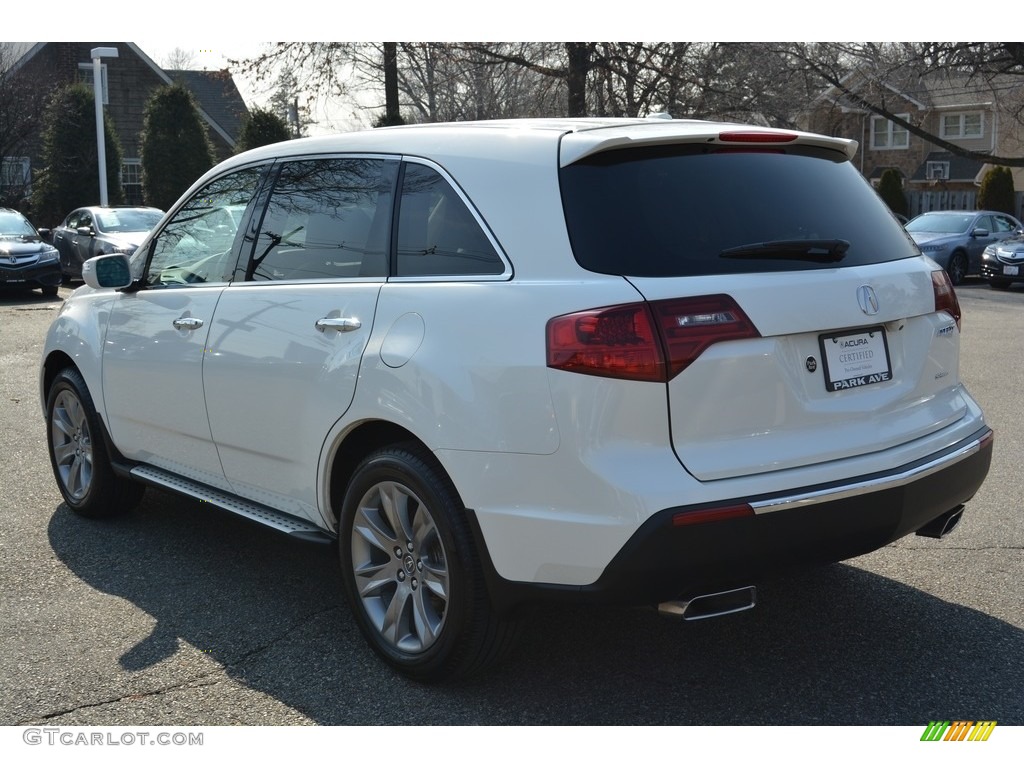 2013 MDX SH-AWD Advance - Aspen White Pearl / Parchment photo #5