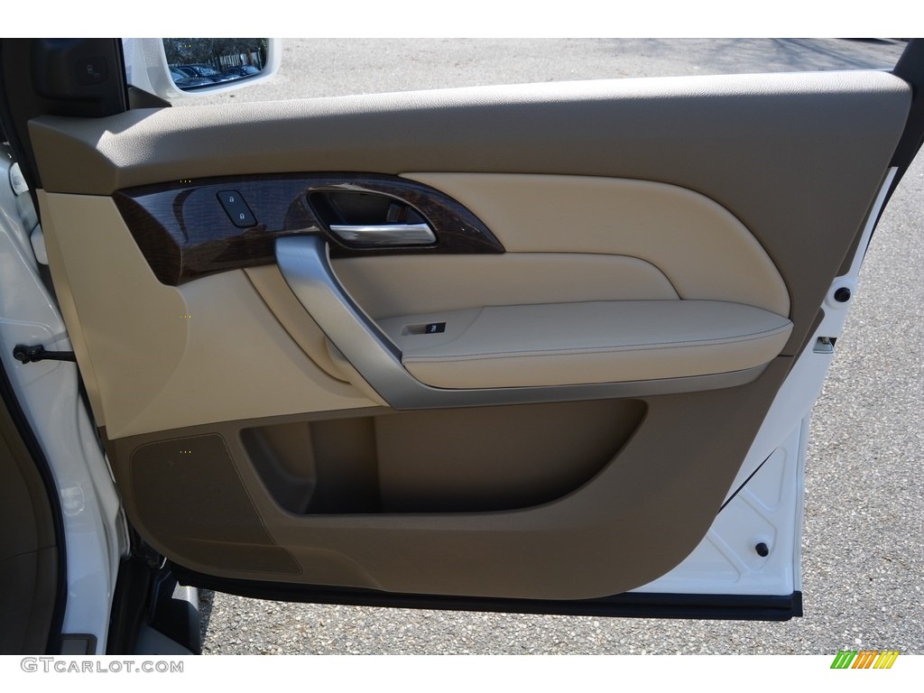 2013 MDX SH-AWD Advance - Aspen White Pearl / Parchment photo #27